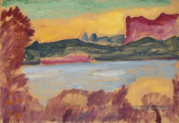 landschaft genfer voir 1915 Alexej von Jawlensky Expressionnisme Peinture à l'huile